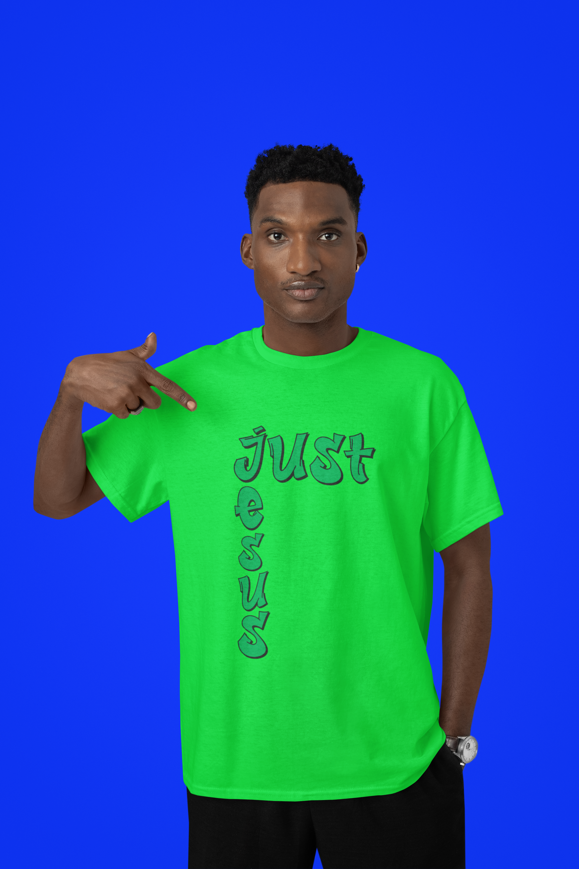 Green Just Jesus logo