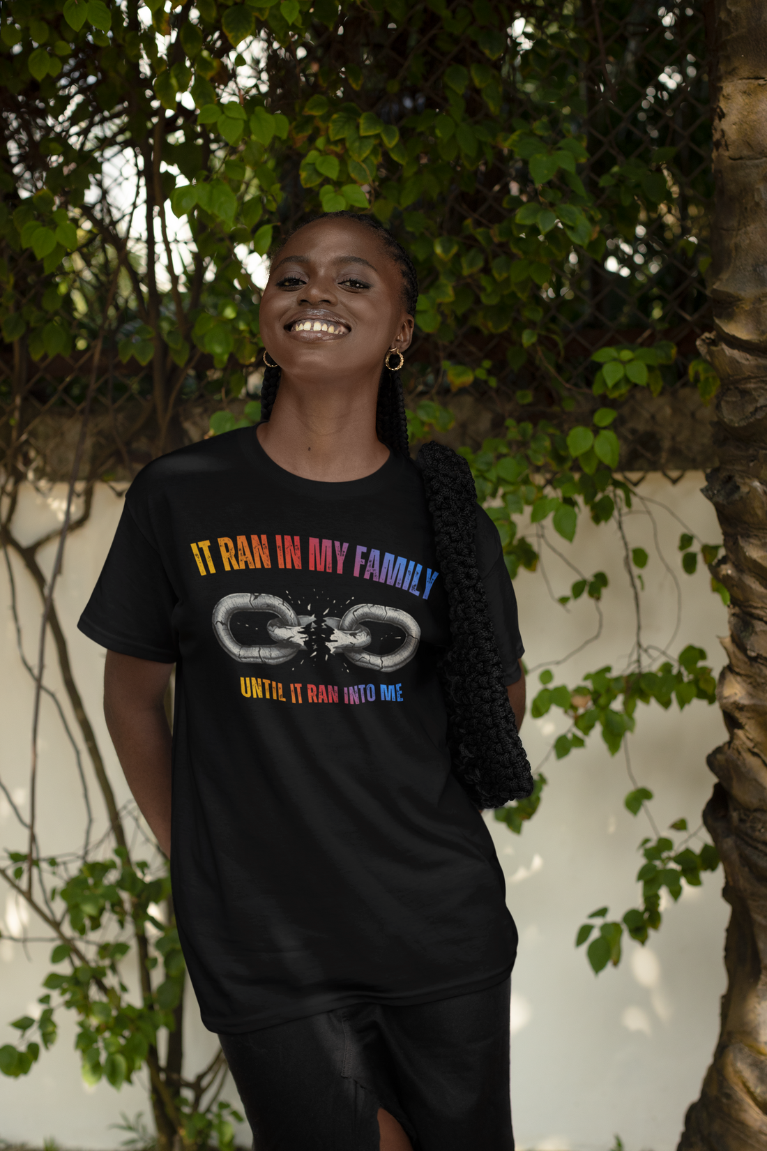 Multi color Breaking Chains Logo