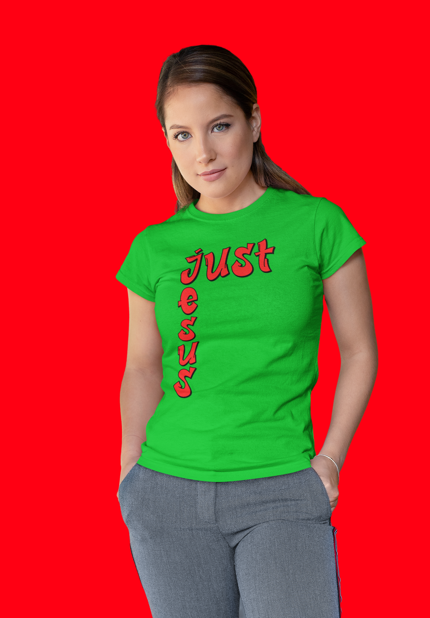 Red Just Jesus logo