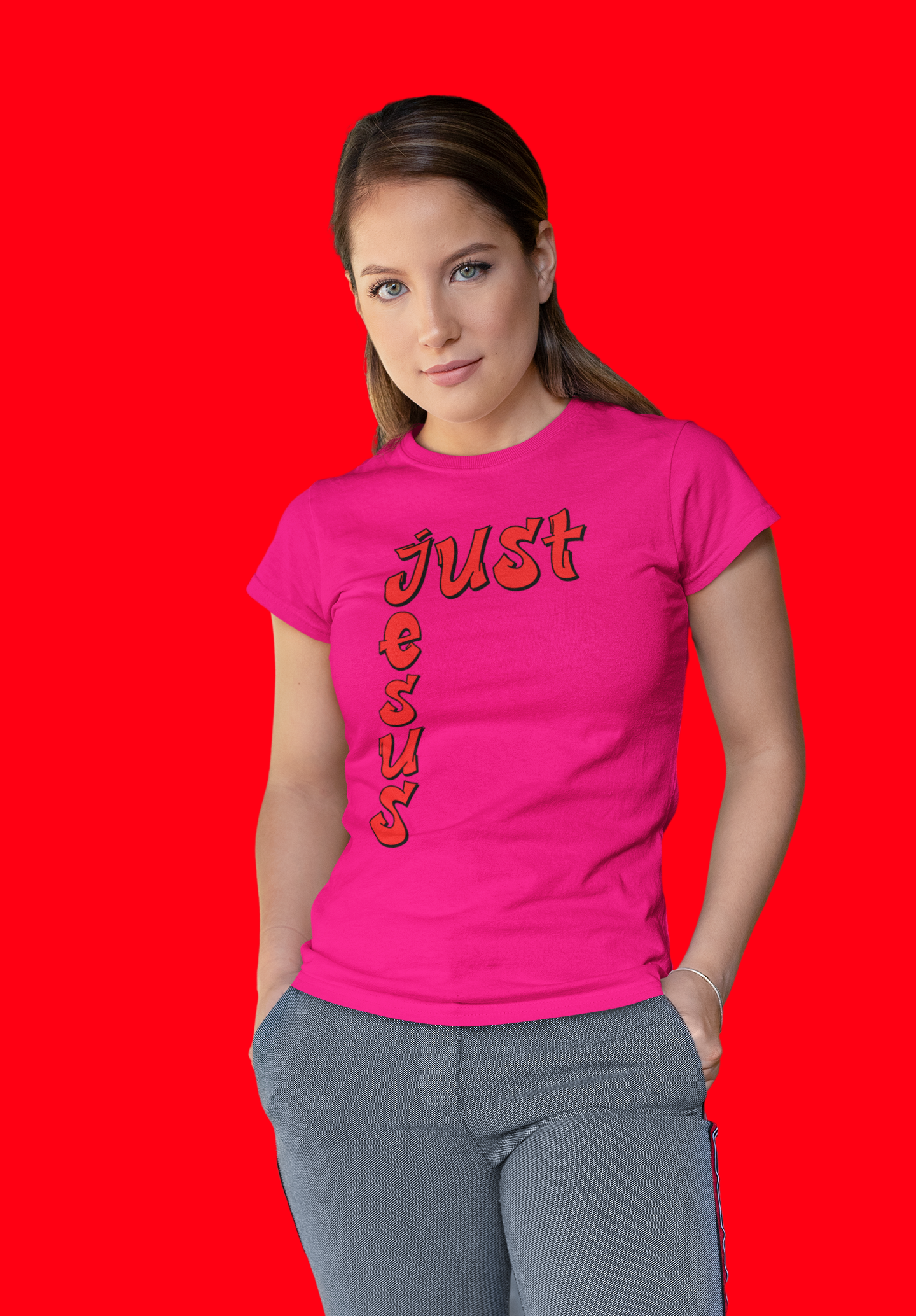 Red Just Jesus logo